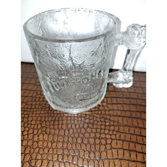 VINTAGE 1993 McDonalds Flintstones Glass Mug Cups Set of 2 - Picture 3 of 5